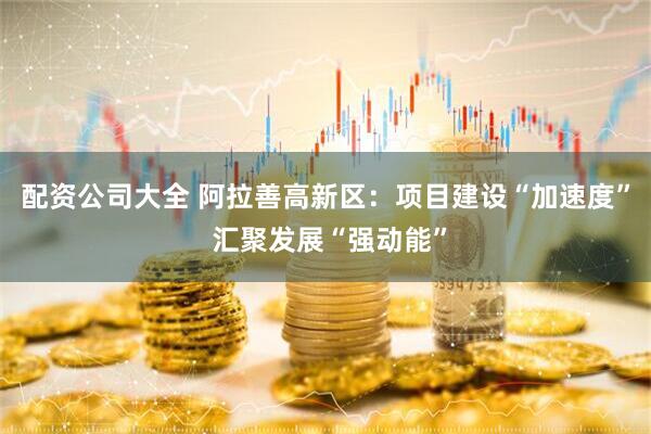 配资公司大全 阿拉善高新区：项目建设“加速度” 汇聚发展“强动能”